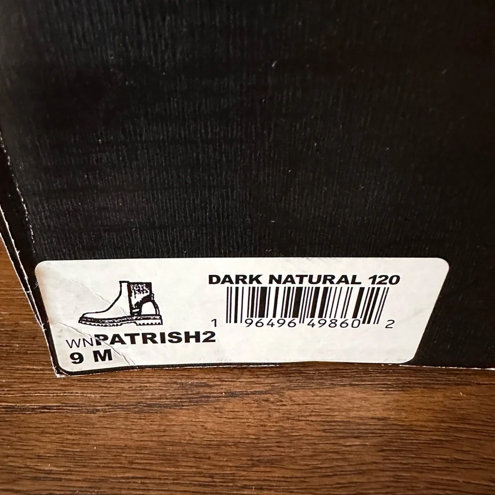 Nine West Dark Natural Patrish Size 9 Booties Brand New In Box - Picture 3 of 5